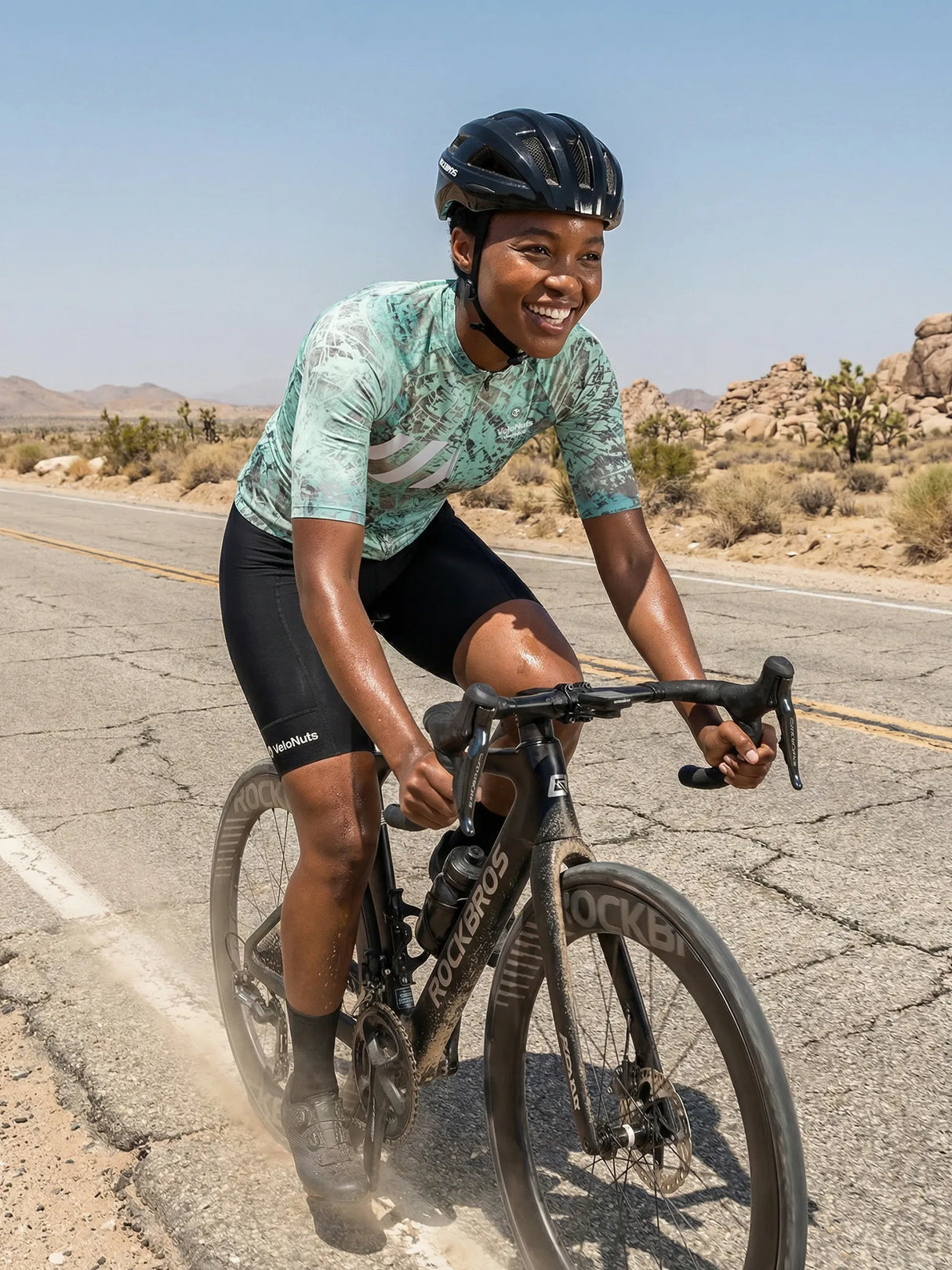 Damen-Radtrikot Urban Camo