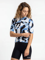 Damen-Radtrikot Urban Camo