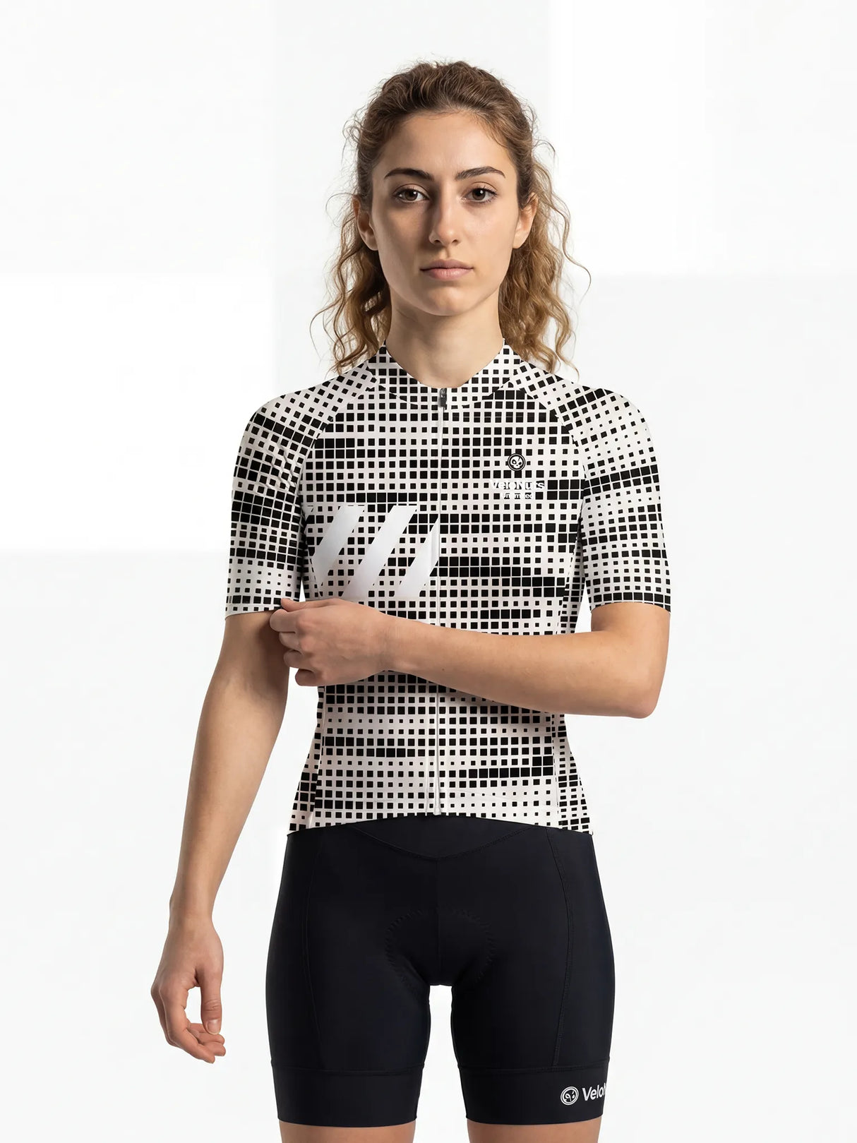 Damen-Radtrikot Pixel Riot