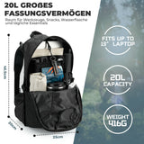 ROCKBROS Wanderrucksack 20 L – Ultraleicht, faltbar, mit Rückenbelüftung