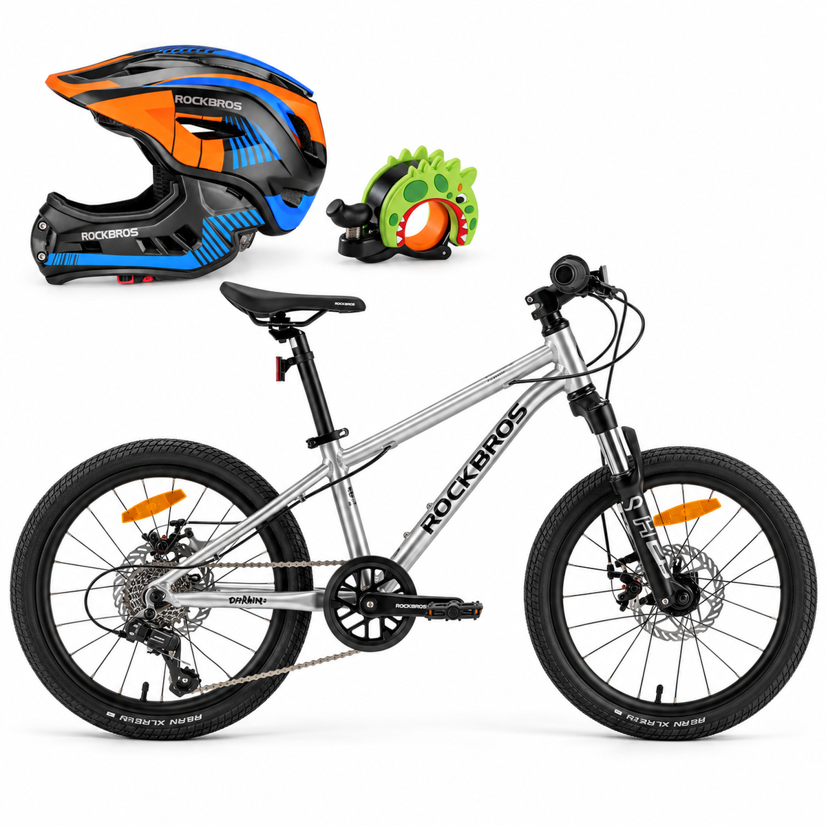 Darwin 20-Zoll Federgabel mit Kinderhelm und Klingel