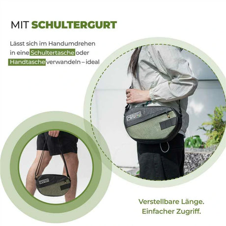 road-to-sky 2.5l lenkertasche und recycelten reifen,