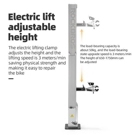 ROCKBROS single head electric bike repair stand for workshop and home maintenance
#option_Electric repair rack+Baseplate