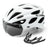 ROCKBROS Kinder-Fahrradhelm mit integrierter und abnehmbarer Magnetbrille sowie Visier