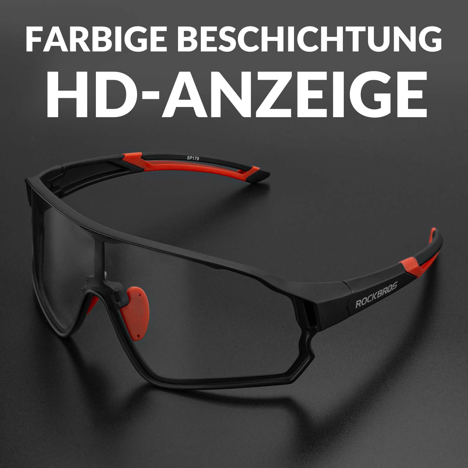 ROCKBROS Photochrome Sonnenbrille Fahrradbrille UV400-Schutz Unisex - ROCKBROS-EU