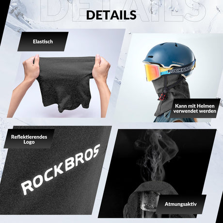 ROCKBROS Sturmhaube Herbst Winter Balaclava für Outdoorsports Unisex - ROCKBROS-EU